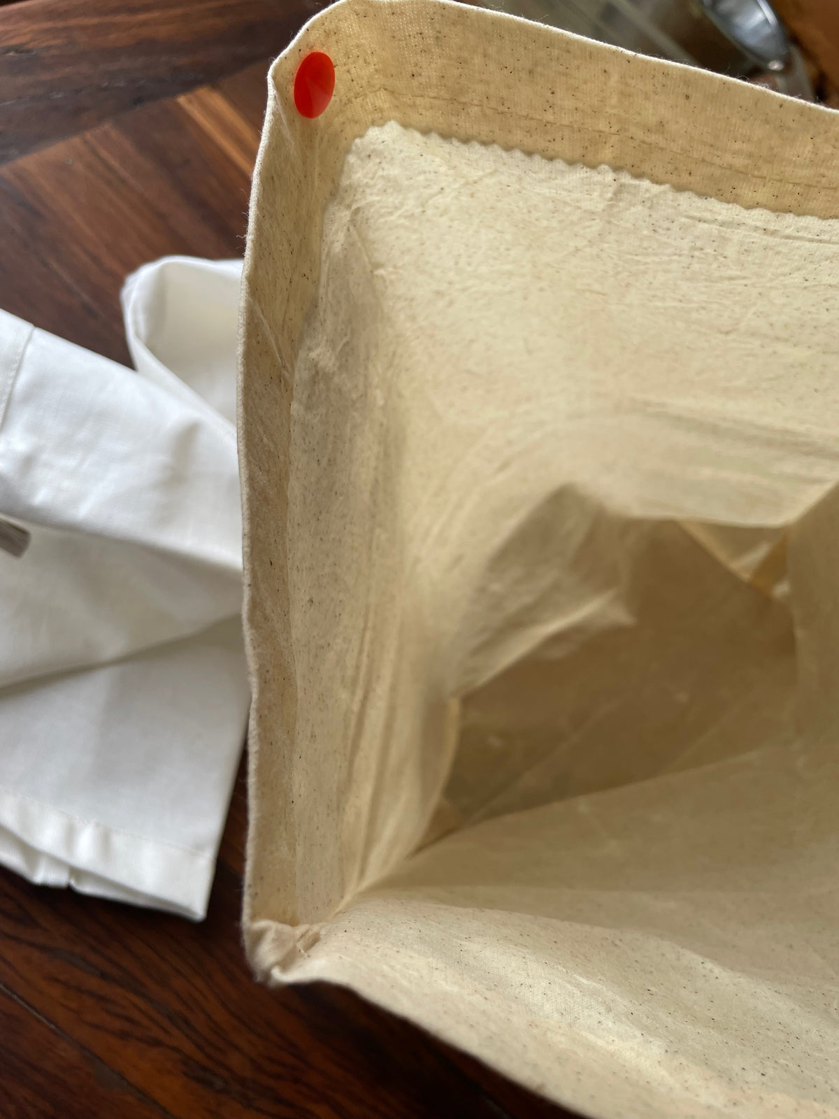Handmade Linen Bread Bag