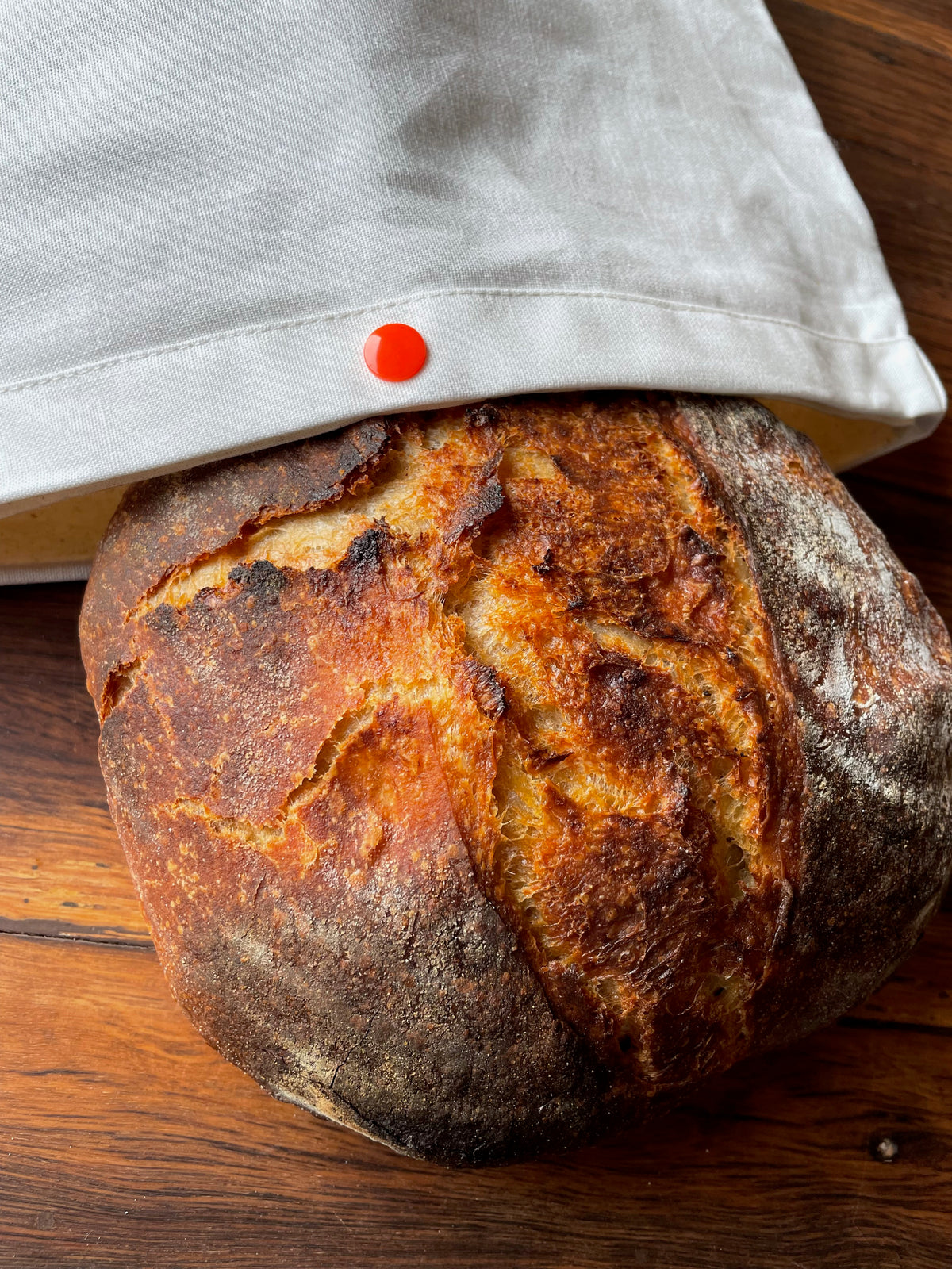 Handmade Linen Bread Bag